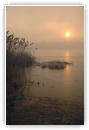 lever de soleil sur lac gelé