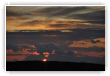 Coucher de soleil sur la Cote d'Or